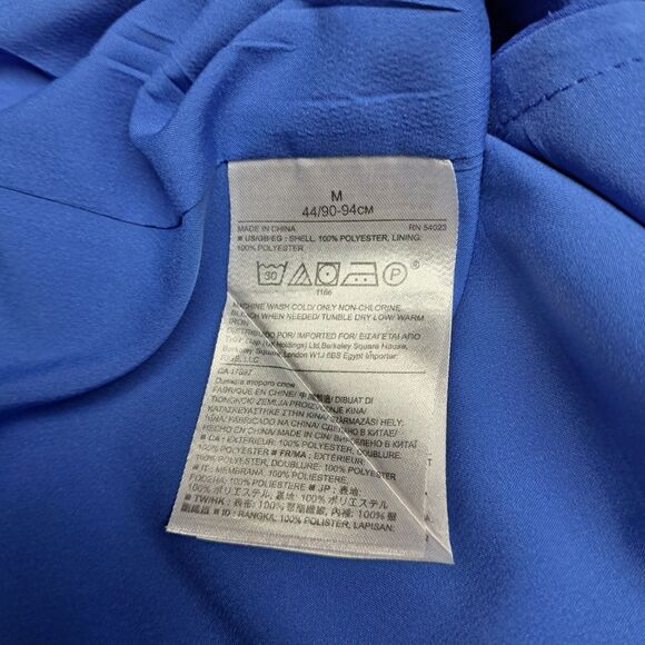 Banana Republic Tank Dress Womens Medium Blue Drawstring Waist Pockets Pullover - Picture 8 of 12